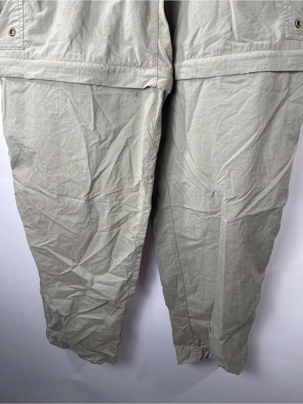 REI Men’s Sage Green Convertible Hiking Camping Cargo Pant Size Medium